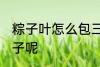 粽子叶怎么包三角粽子 如何包三角粽子呢