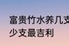 富贵竹水养几支最旺运 富贵竹水养多少支最吉利