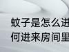 蚊子是怎么进来房间里面的 蚊子是如何进来房间里面的