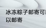 冰冻粽子邮寄可以吗 冰冻粽子是否可以邮寄