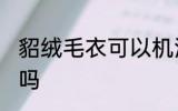 貂绒毛衣可以机洗吗 貂绒毛衣能机洗吗