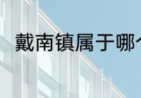 戴南镇属于哪个区 戴南镇相关介绍