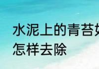 水泥上的青苔如何去除 水泥上的青苔怎样去除