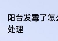 阳台发霉了怎么处理 阳台发霉了如何处理