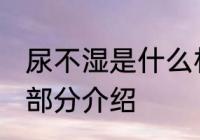 尿不湿是什么材料做的 尿不湿的组成部分介绍