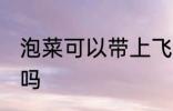 泡菜可以带上飞机吗 泡菜能带上飞机吗