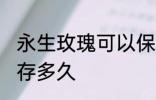 永生玫瑰可以保存多久 永生玫瑰能保存多久