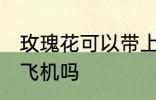 玫瑰花可以带上飞机吗 玫瑰花能带上飞机吗