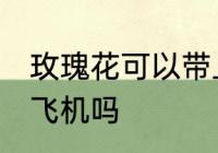 玫瑰花可以带上飞机吗 玫瑰花能带上飞机吗