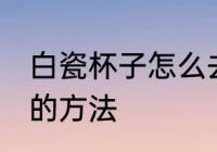 白瓷杯子怎么去茶垢 白瓷杯子去茶垢的方法
