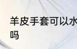 羊皮手套可以水洗吗 羊皮手套能水洗吗