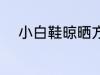 小白鞋晾晒方法 小白鞋如何晾晒