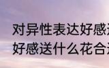 对异性表达好感送什么花 对异性表达好感送什么花合适